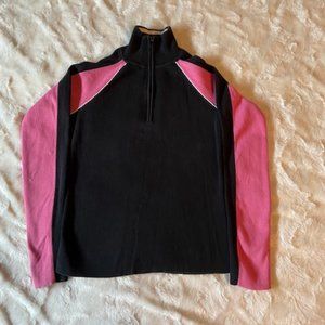 - Tommy Hilfiger Black and Pink ribbed sweater Ladies Size S